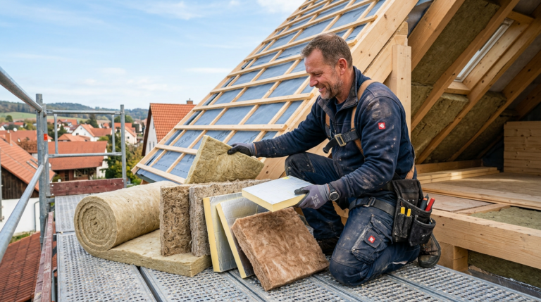 Dachdämmung: Materialien im Vergleich für optimale Dämmleistung